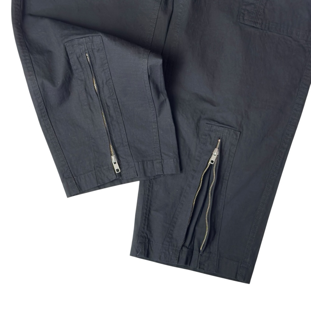 Scotch & Soda Sea You Black Cotton Zipper Detail Cargo Pants Size 30 - Picture 5 of 7